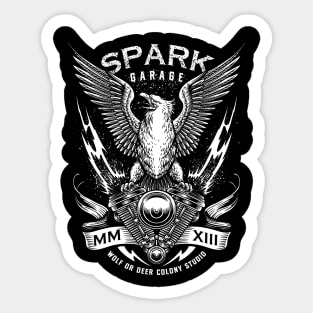 Eagle Spark Garage Sticker